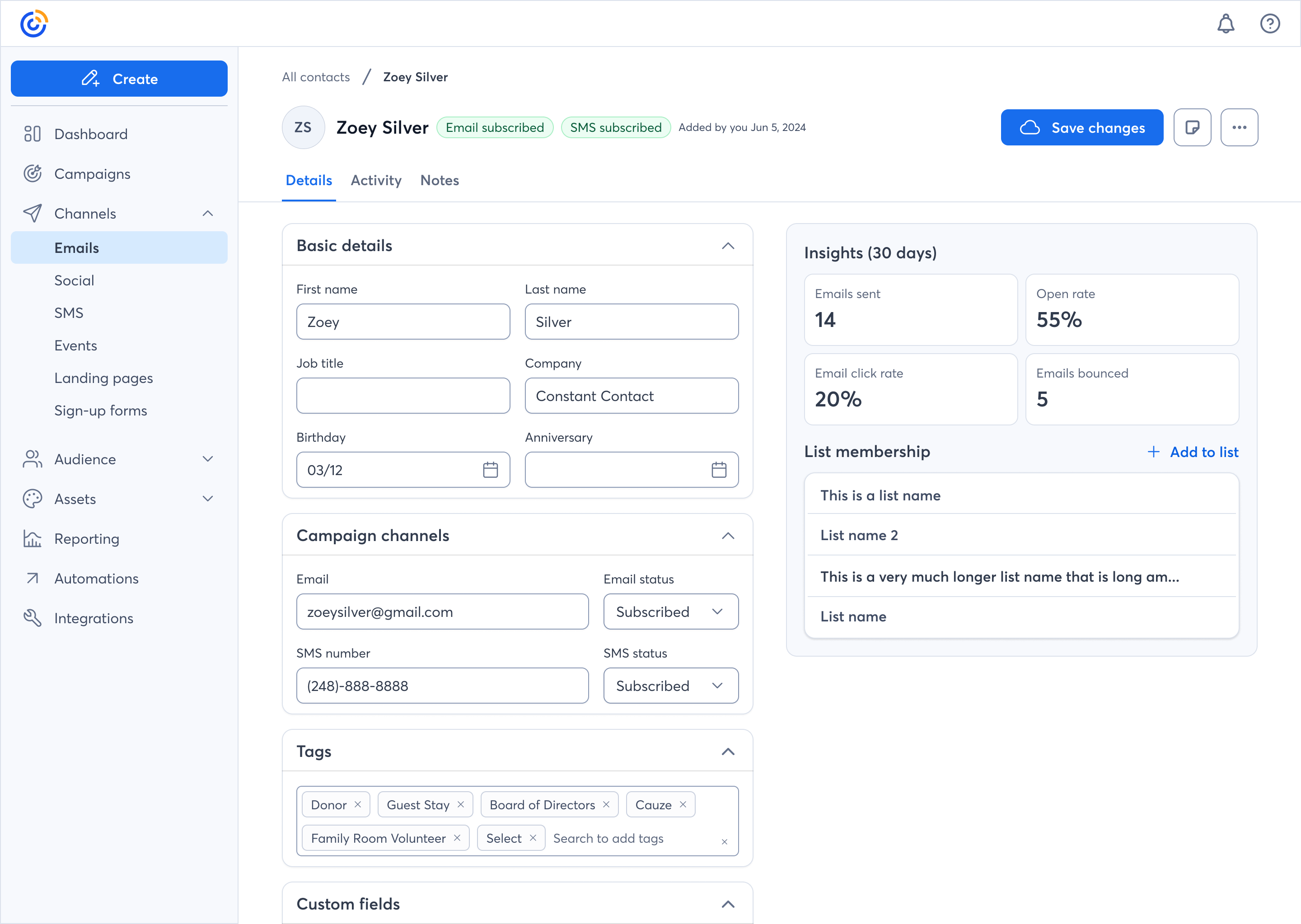 screenshot of my designs